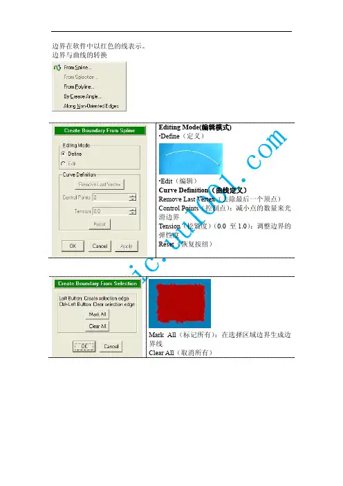 第五章边界命令讲解