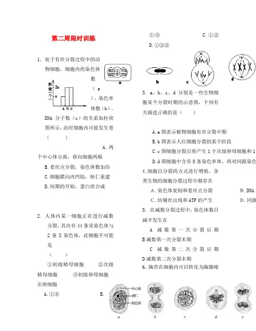 山东省牟平第一中学2020届高三政治一轮复习 周练习2