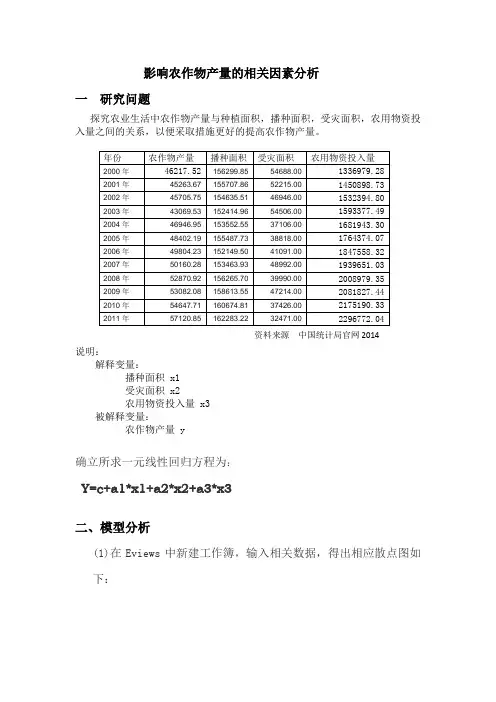 eviews的应用案例