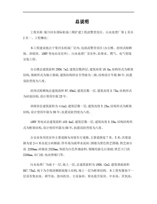招标控制价编制说明