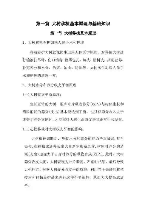大树移植