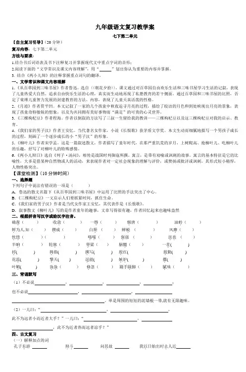 九年级语文复习教学案_3