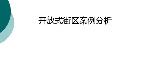 开放式街区案例分析