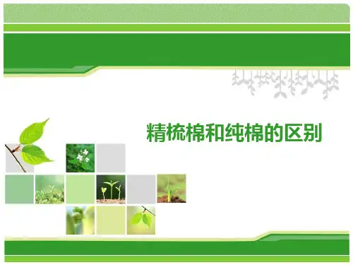 精梳棉和纯棉的区别