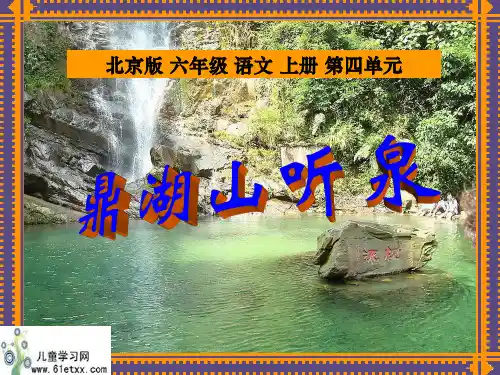 (北京版)六年级语文上册课件 鼎湖山听泉 3