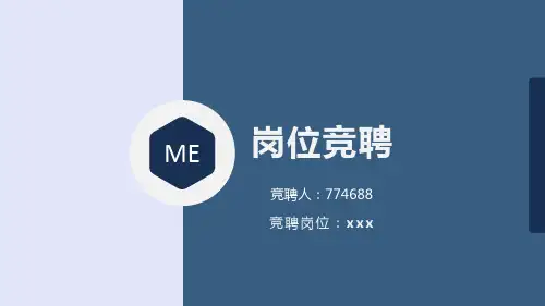 口语培训师岗位竞聘ppt