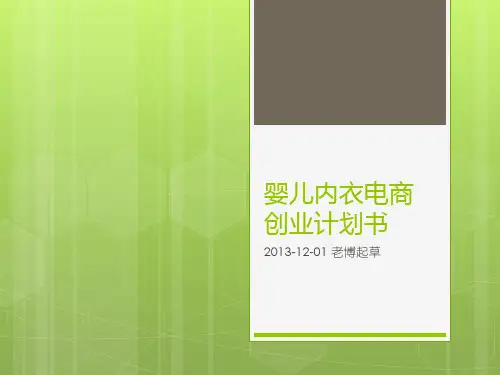 婴儿内衣天猫商城创业计划书