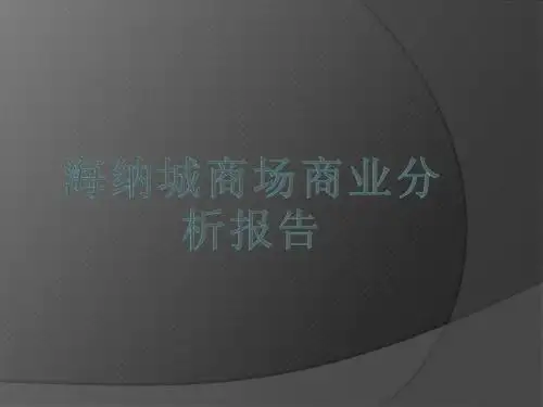 海纳城商业运营分析报告20140315