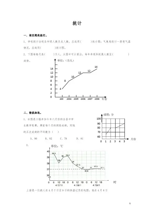 【精品】通用版数学六年级下册总复习专题：统计三 含答案
