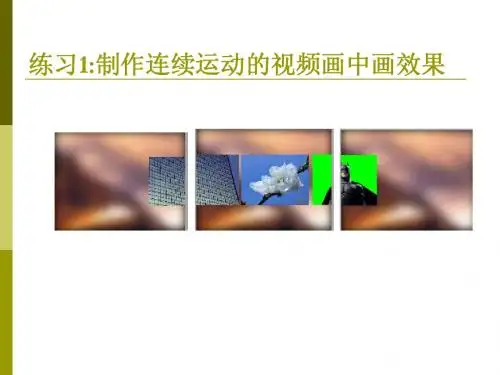 非线性编辑软件使用第8章