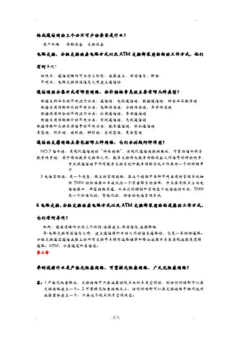 现代通信基础知识