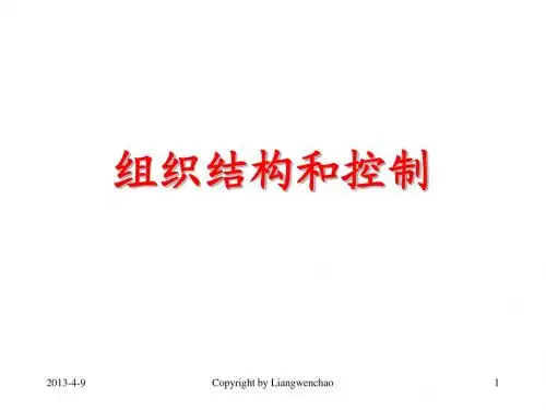 组织结构和控制(11)