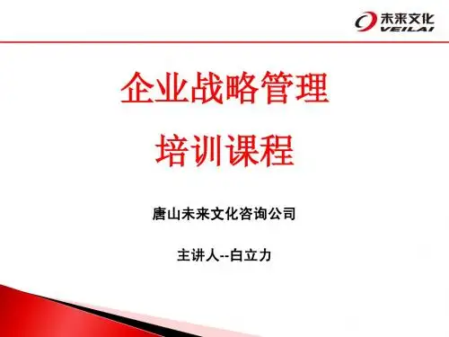 战略管理课程(未来文化最新奉献)2