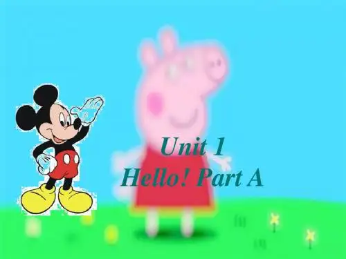 人教版(PEP)三年级英语上册PEP三年级上册Unit 1 Hello! Part A 课件3课件