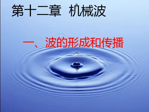波的形成和传播课件(含模拟动画)