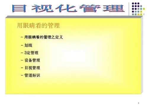 目视化管理