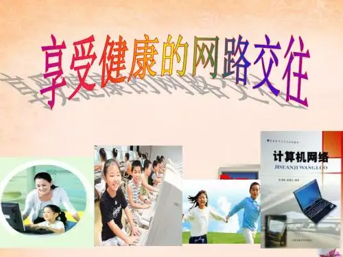 八年级政治上册第六课第2框享受健康的网络交往课件新人教版.