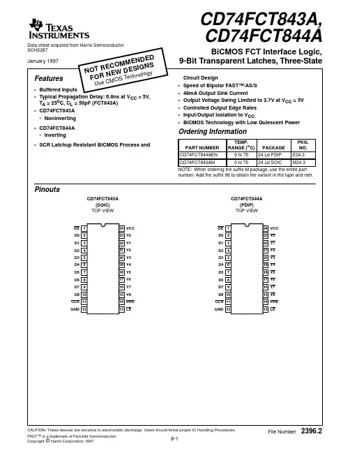 CD74FCT843A(844A)