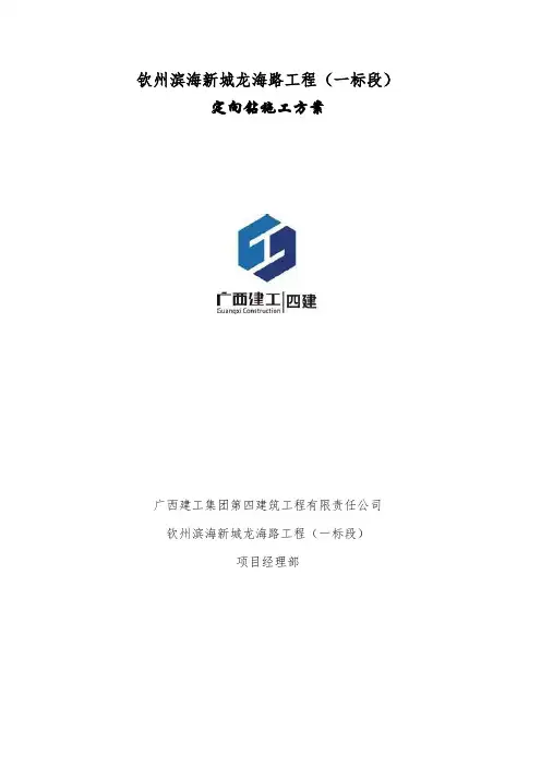 水平定向钻施工方案(改)