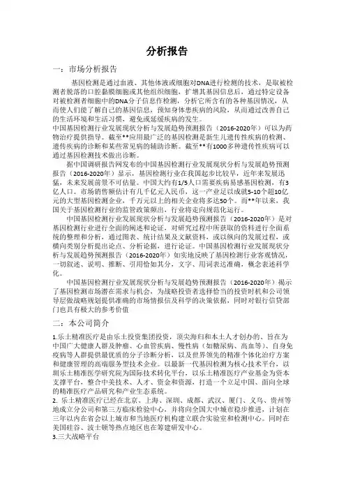 SWOT分析报告(1)