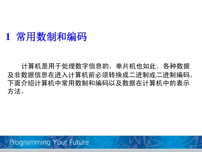 常用数制
