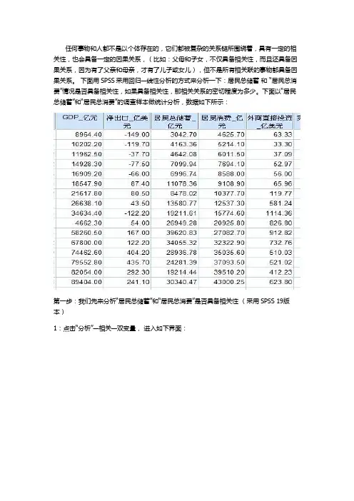 详解spss相关分析