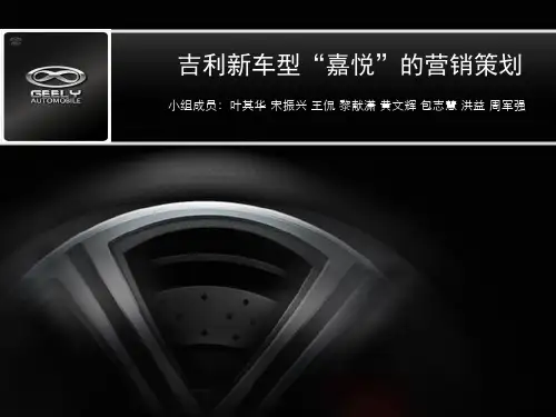 吉利新车型营销策划