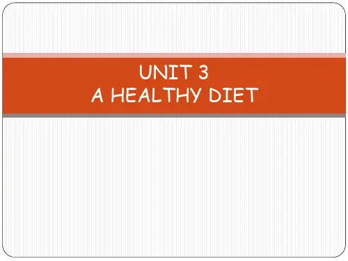 六年级下册英语-unit3 A healthy diet 译林版