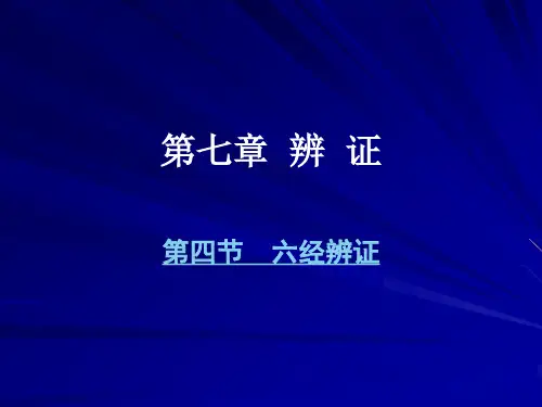 中兽医辨证六经辨证