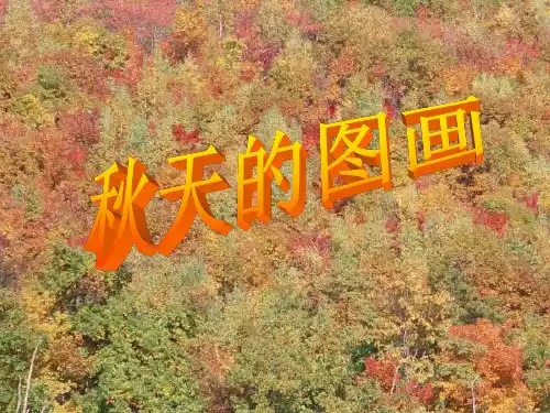最新人教版小学二年级语文上册秋天的图画精品课件