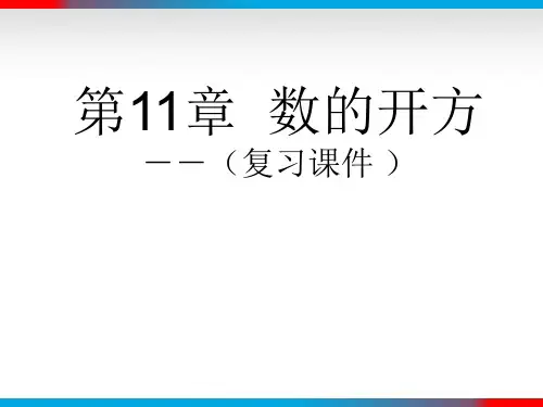 11.3数的开方复习课件