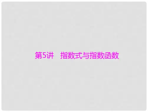 高考数学一轮总复习 第二章 函数、导数及其应用 第5讲