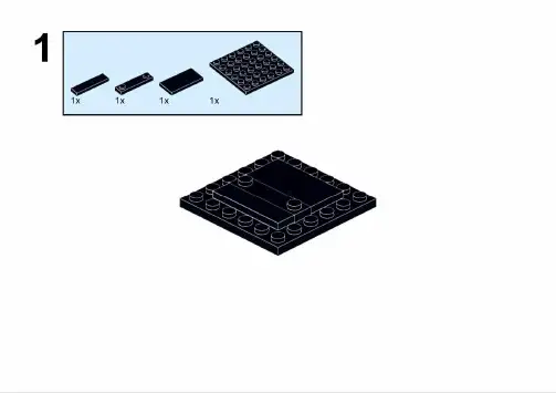 bauer乐高滑板方头仔搭建图纸拼搭说明书手册
