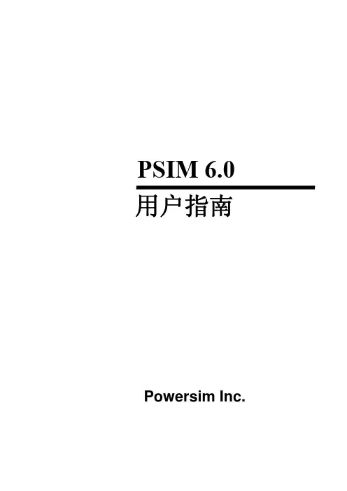 PSIM使用说明(优选.)