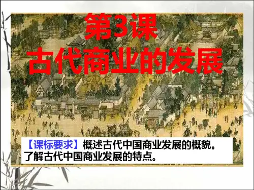 古代商业的发展 PPT课件