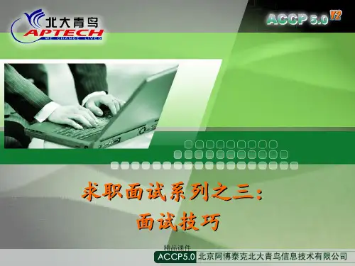 求职面试:面试技巧