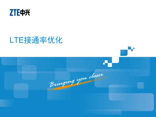 LTE接入专题优化-zte