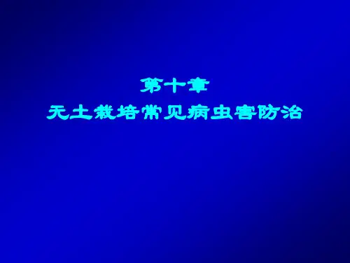 第十章 无土栽培常见病虫害防治