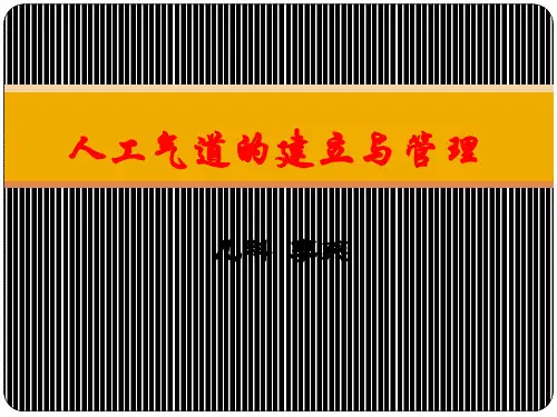 人工气道的建立与管理