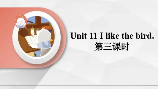 湘少版小学三年级英语上Unit 11 I like the bird. 第三课时 课件