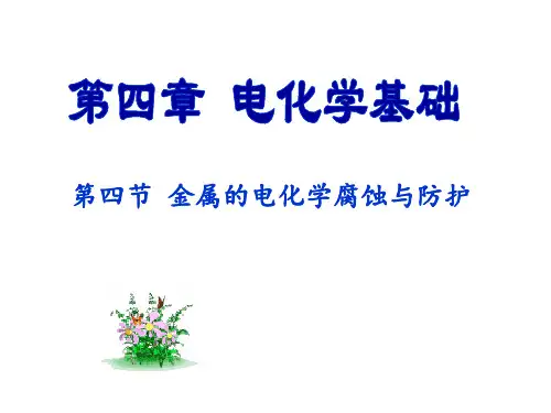 第四节金属的电化学腐蚀与防护解析