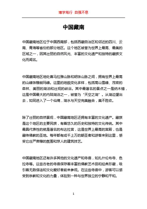 中国藏南_精品文档