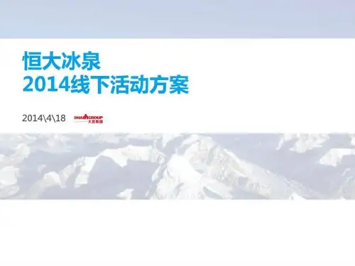 恒大冰泉2014线下活动方案