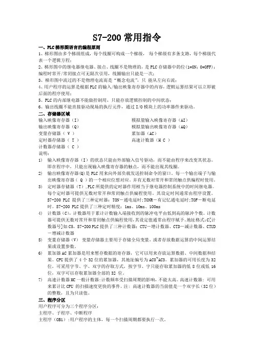 S7-200常用指令