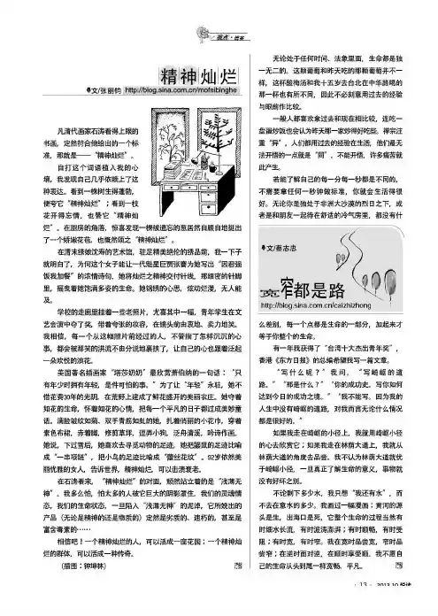 精神灿烂