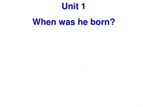 unit 1 Section A