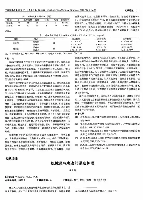 机械通气患者的吸痰护理