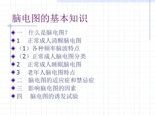 脑电图的基本知识