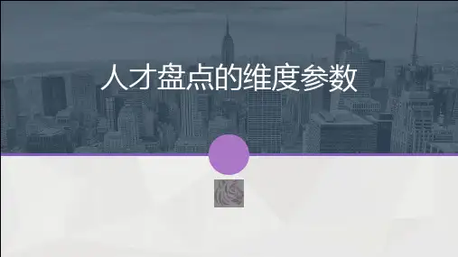 第3章：人才盘点的四大维度参数
