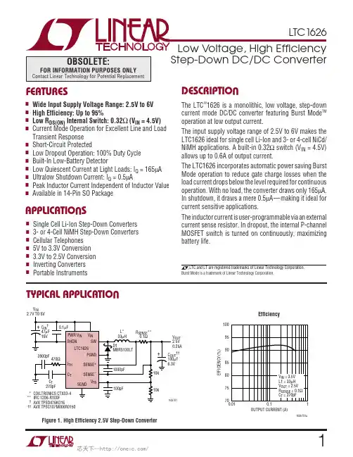 LTC1626CS, 规格书,Datasheet 资料